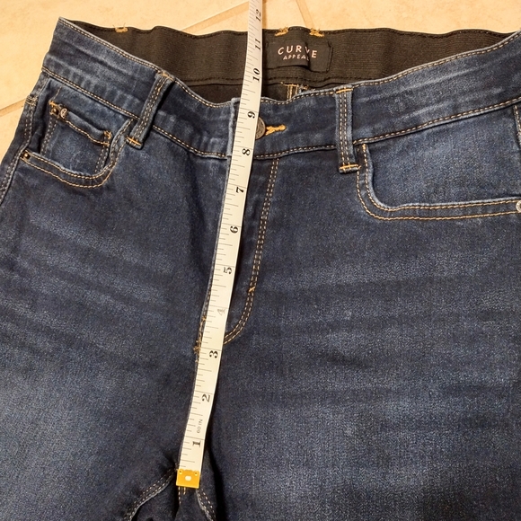 Curve Appeal Dark Blue Denim Jeans Skinny - Picture 4 of 7